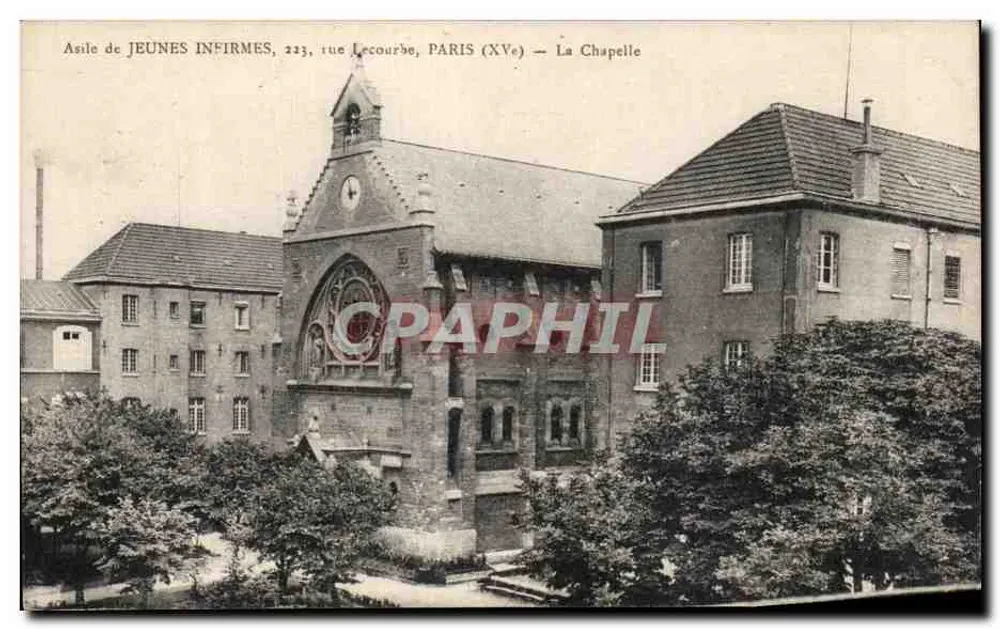 Asile de Jeunes Infirmes, 223, rue Lecourbe, Paris (XVe) — Die Kapelle - Vorderseite