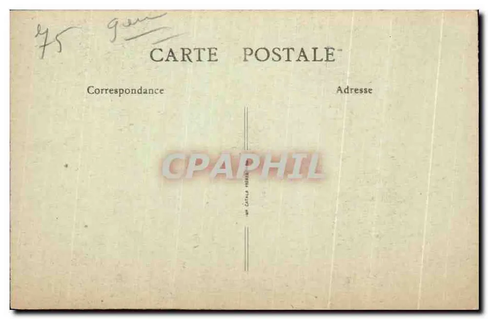 Fassade des Hotels Mirabeau — Rue de la Paix — Verlag: MP Catala Presse - Rückseite