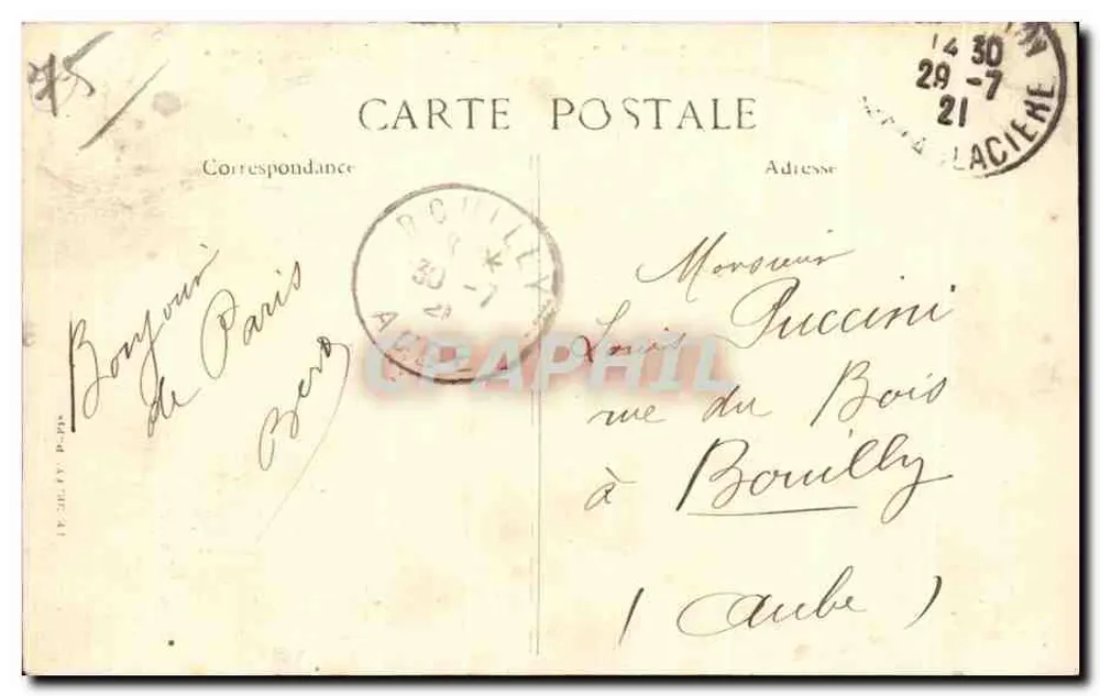 PARIS — Place de la République — Square da República — editor B.D.P. n°4017 - Verso