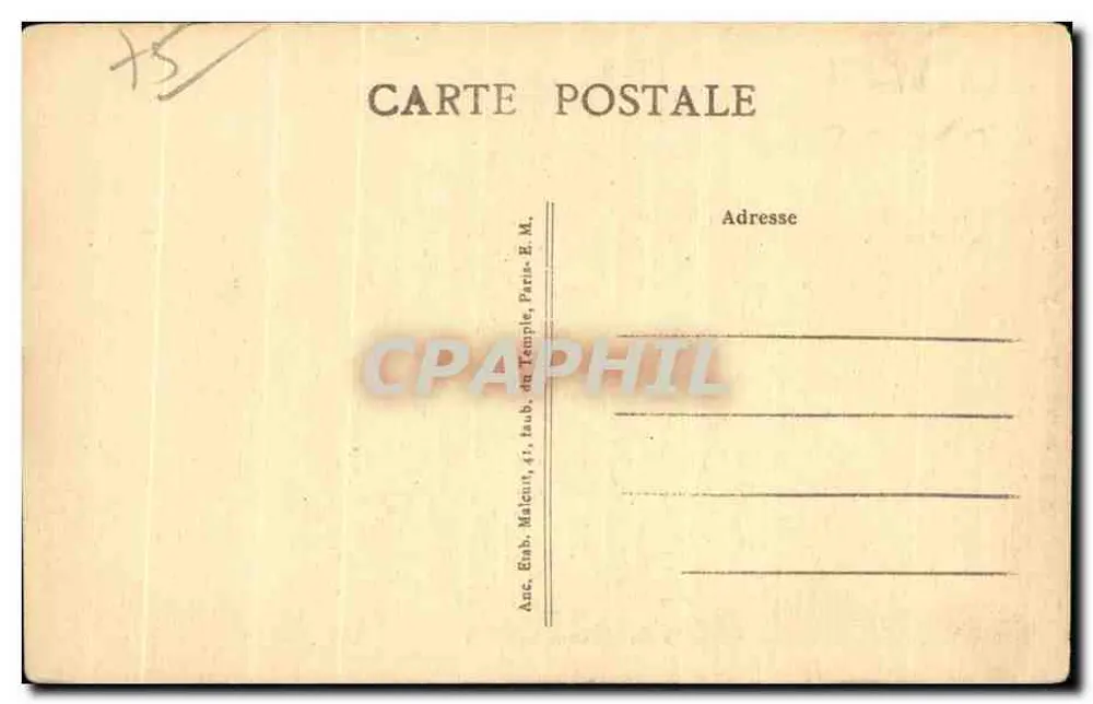 Paris (X°) — A Prefeitura — E.M. - Verso