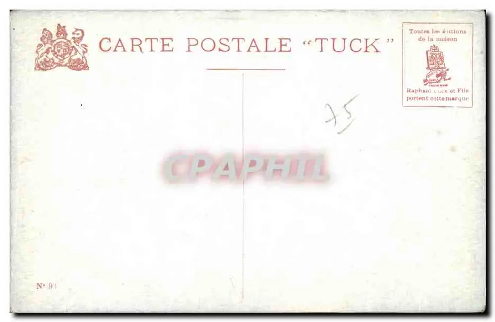 Paris, Place de la Bastille — July Column — Tuck-Ausgabe - Rückseite