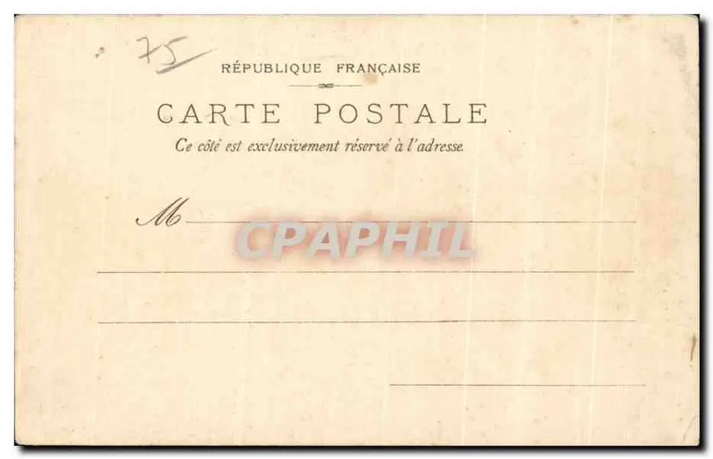 Palácio do Luxembourg — Paris — editor desconhecido, número de série não visível - Verso