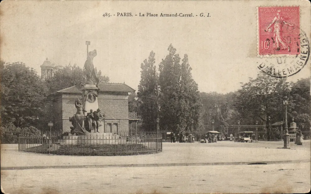 Paris - A Praça Armand-Carrel - G. I. - n°485 - Frente