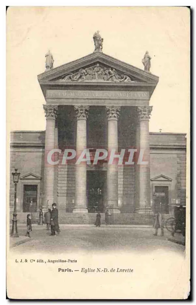 Paris — Église N.-D. de Lorette — L. J. & Cie édit., Angoulême-Paris - Frente
