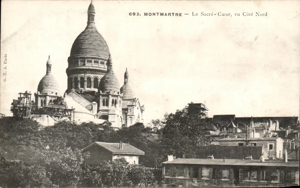 Montmartre — Der Sacré-Cœur, Ansicht von Norden — G. C. A. Paris, Nr. 693 - Vorderseite