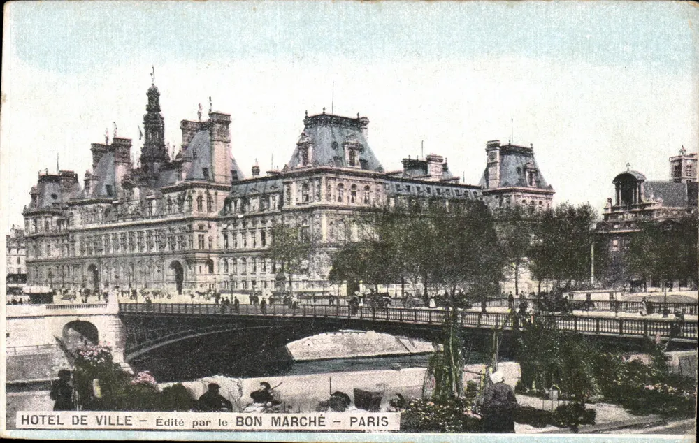 Hôtel de Ville — Paris — Verlag Le Bon Marché — Paris - Vorderseite