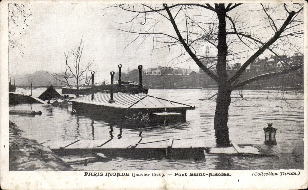 Paris inondé (janvier 1910) — Post Saint-Nicolas — Collection Taride - Vorderseite