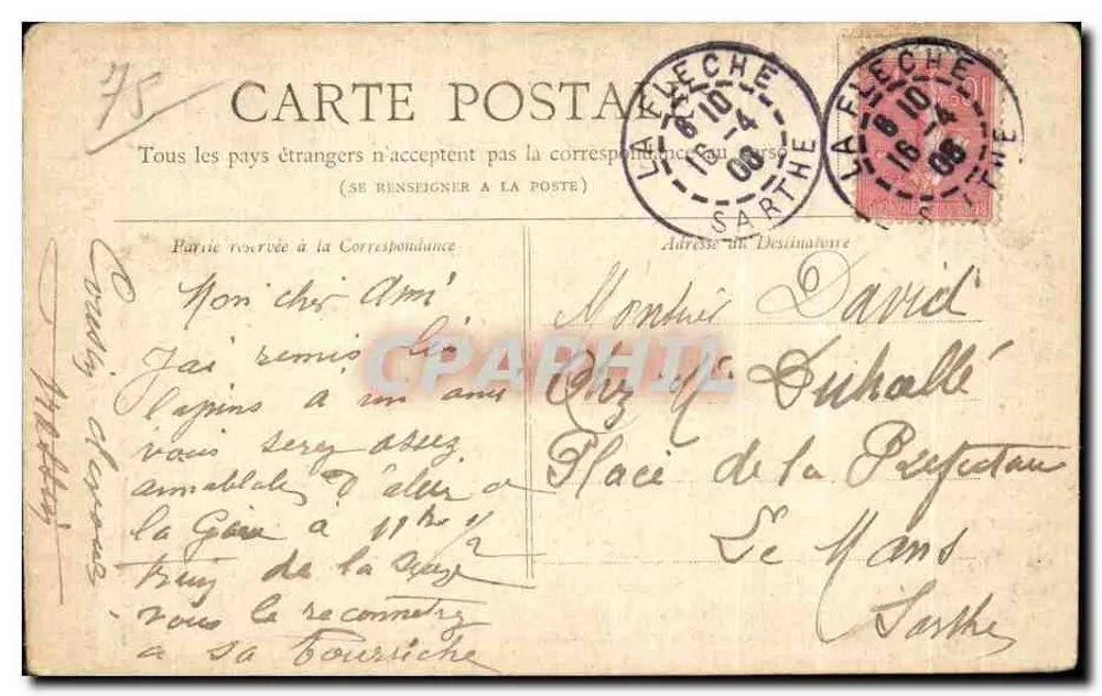 Paris — Horloge du Palais de Justice — Collection Petit Journal - Verso