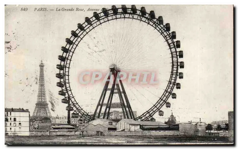 Paris — Die Große Rutsche, Avenue de la Grande Roue — n° 849 - Vorderseite