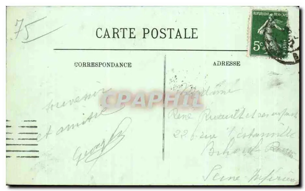 Paris — Die Große Rutsche, Avenue de la Grande Roue — n° 849 - Rückseite