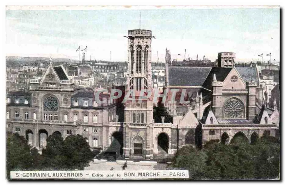 Saint-Germain-l'Auxerrois — Herausgegeben von Le Bon Marché — Paris - Vorderseite