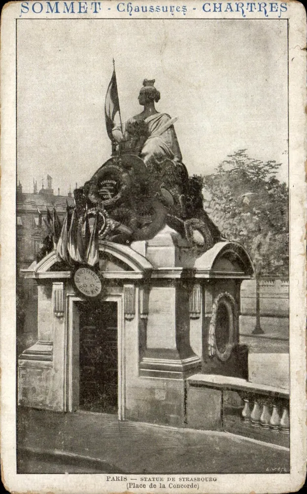 Paris — Statue de Strasbourg — Place de la Concorde — éditeur SOMMET - Chaussures - Chartres - Vorderseite
