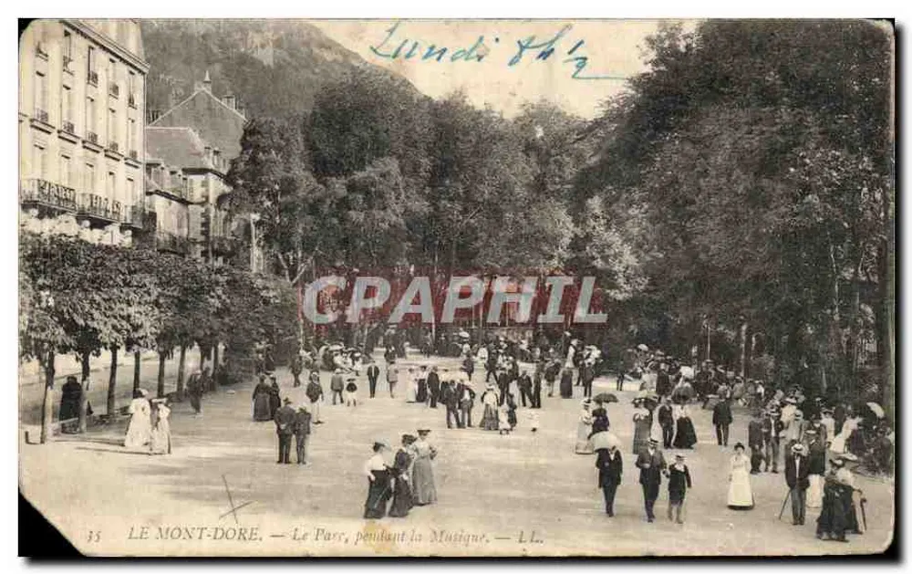 Le Mont-Dore — Le Parc pendant la Musique — L.L. n°35 - Vorderseite