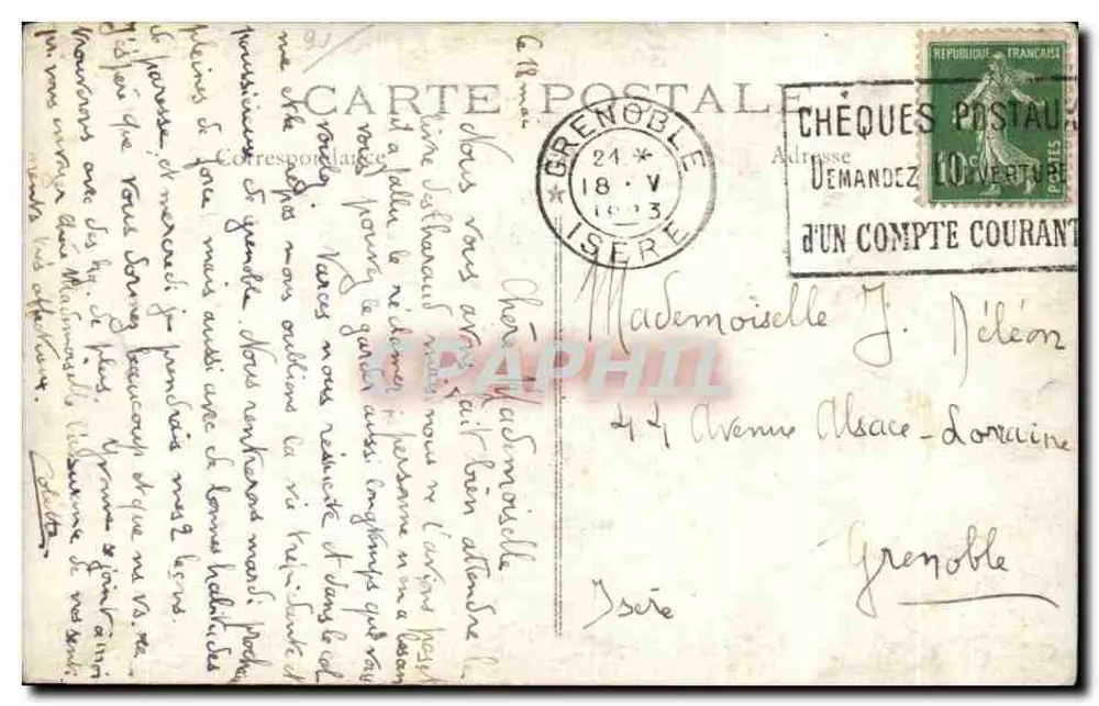 Castelo de La Varenne — Grenoble — editor não visível - Verso