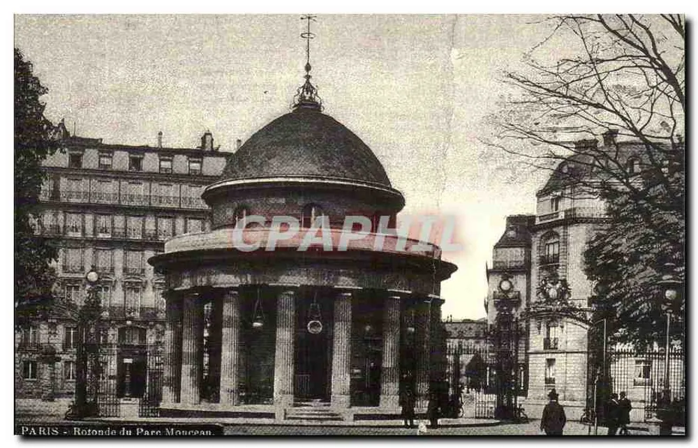 Paryż — Rotunda Parku Monceau — Karty Dawnego Czasu, seria D2 465 54 10 - Awers
