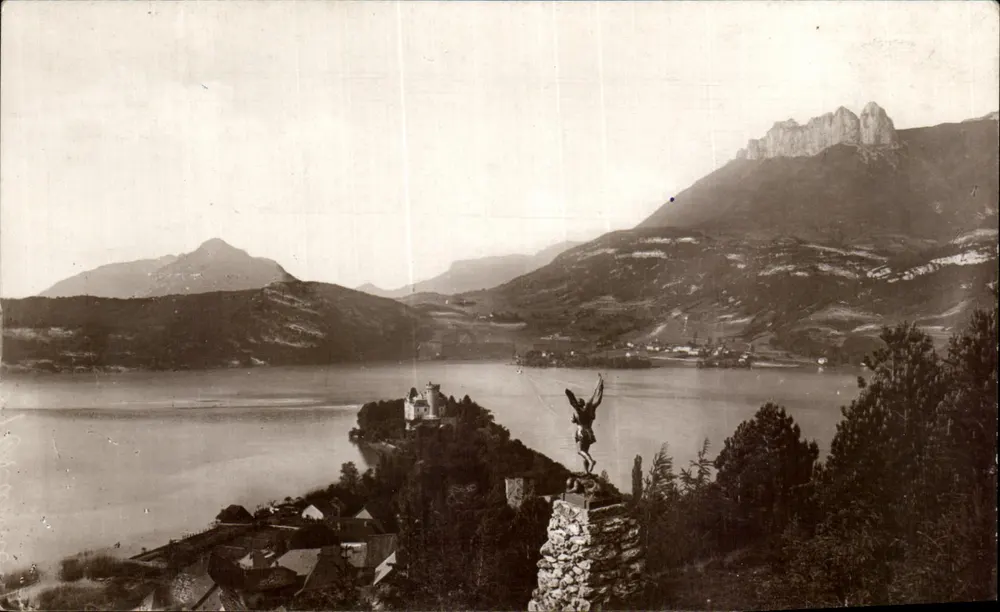 Schloss Talloires — Panoramablick — Lévy et Nuitbertin, Paris, n° 161 - Vorderseite
