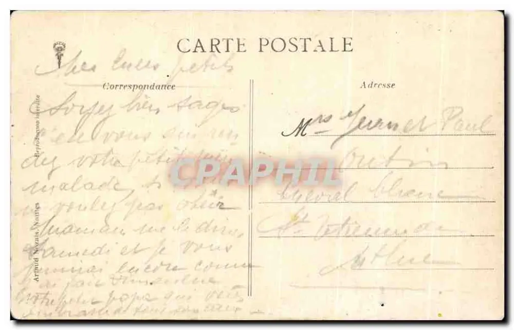 La Cathédrale de Reims en flammes — illustration dramatique de son bombardement — éditeur HEN (signature visible) — n° 500 - Rückseite