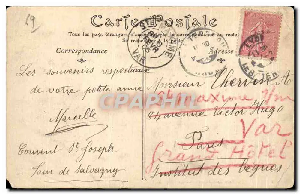 La Tour de Salvagny — Der Alte Sully — Collections ND Phot n°162 - Rückseite