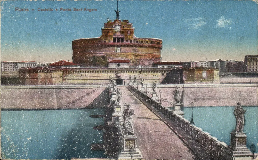 Rzym — Zamek i Most św. Anioła — Wydawca G.B. GROVILEO, n°22 - Awers