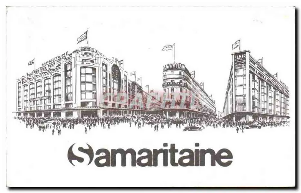 Der große Kaufhof Samaritaine — architektonische Ansicht — Verlag Samaritaine - Vorderseite