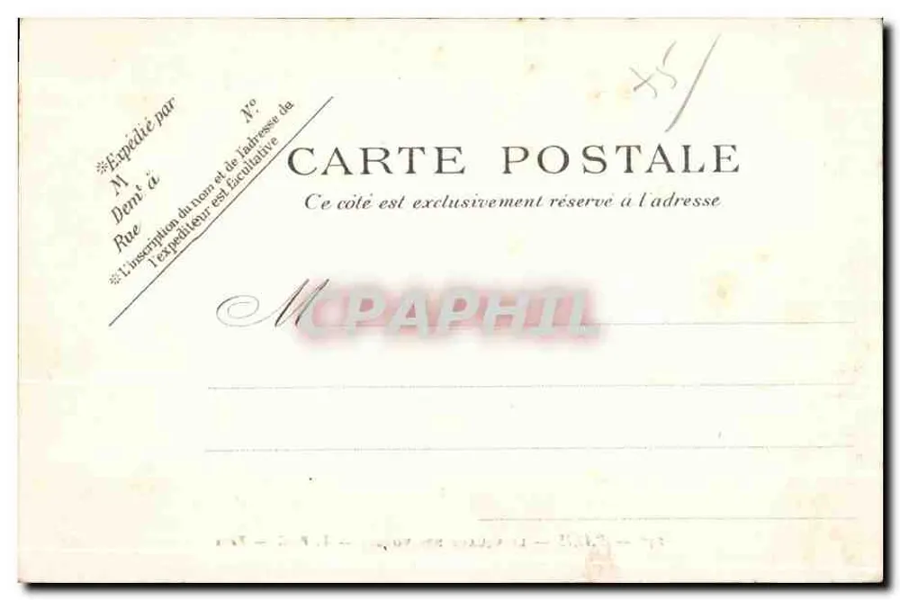 Paris — O Square dos Vosges — P.P.C. — Paris - Verso