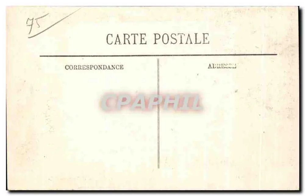 Überschwemmungen in Paris (Januar 1910) — Die Station Quai d'Orsay — LL-223 - Rückseite