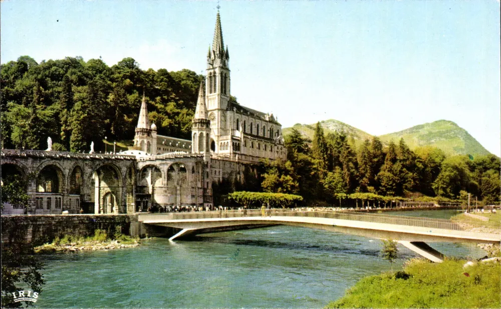 Lourdes — Basilika, der Gave und die neuen Brücken — Ed. A. Doucet, n°35 - Vorderseite