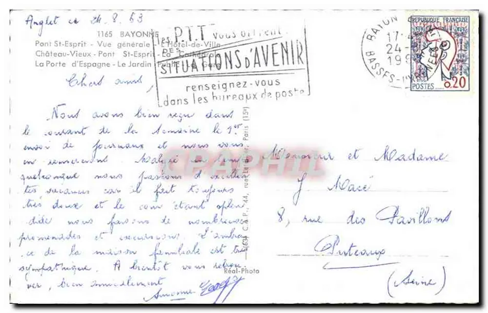 Bayonne — Lembrete de Bayonne — Editora Graphithi - Verso