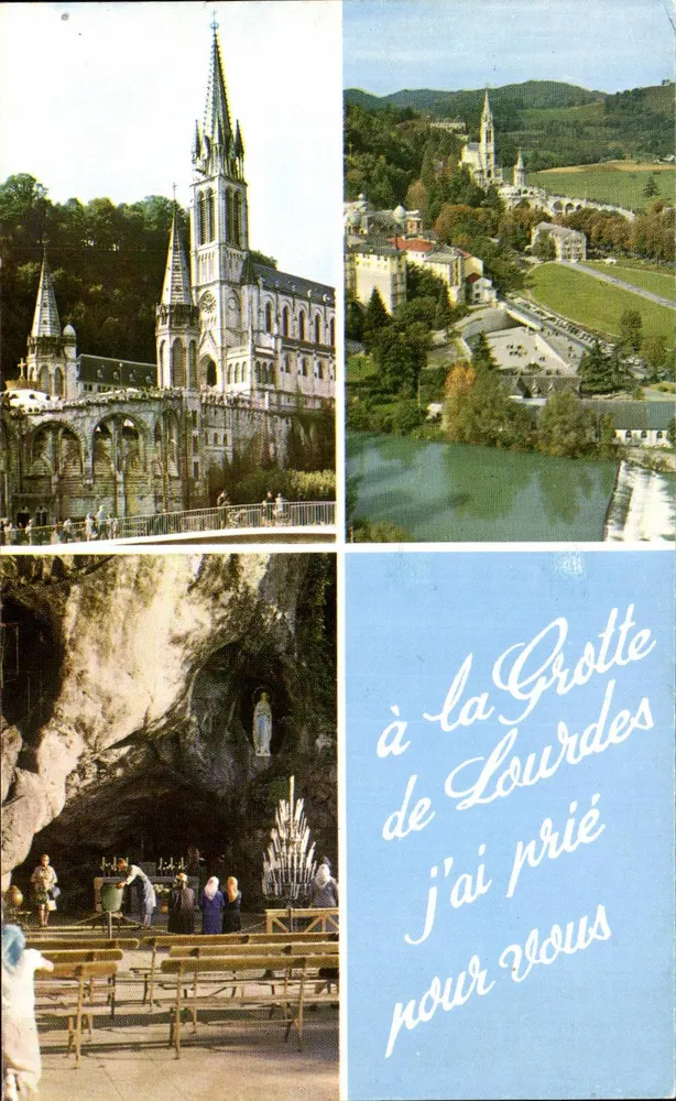Lourdes — Basilika und Grotte — Éd. Gép. Poulanc - Vorderseite