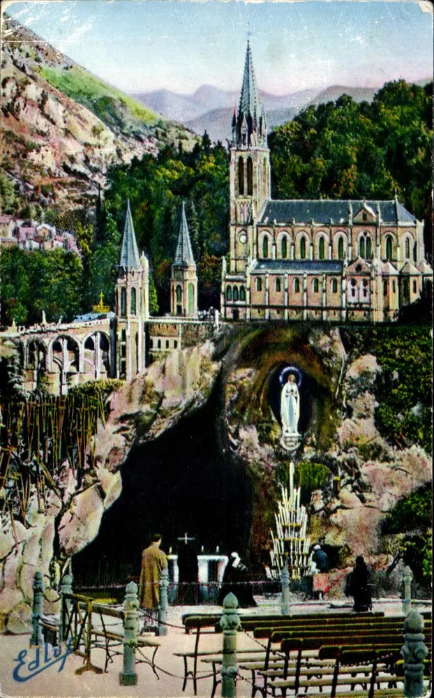 Lourdes — De Grot en de Basiliek — Uitgave P. Ducet, n°23 - Voorkant