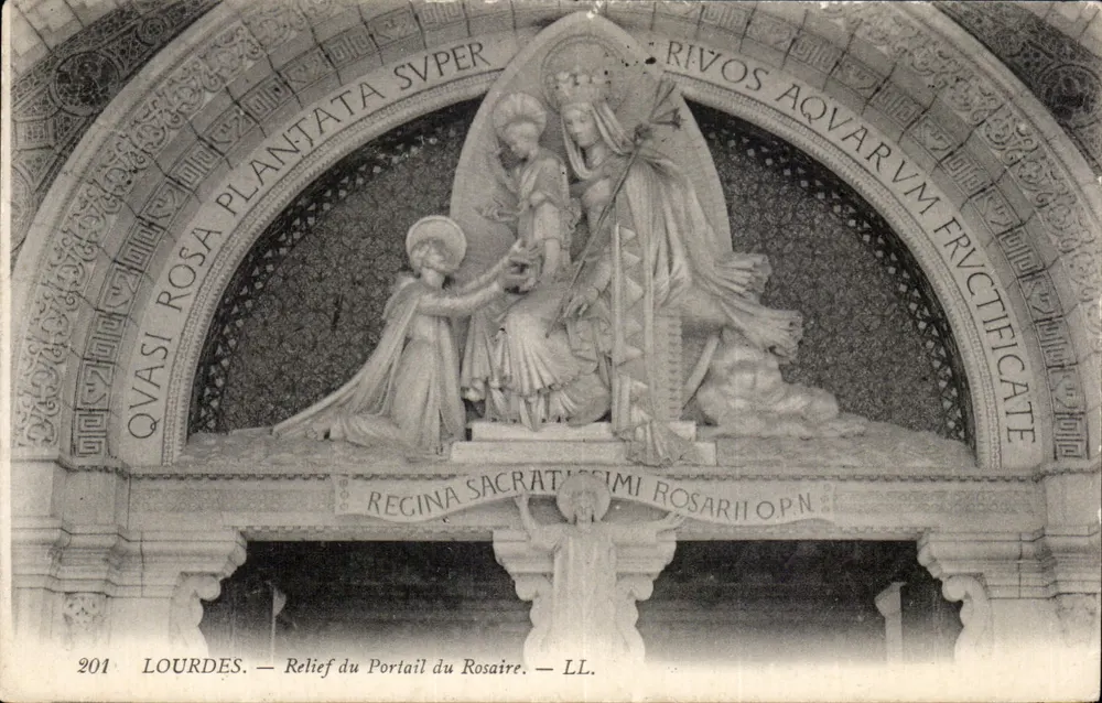 Lourdes — Relief des Rosario-Portals — LL. n° 201 - Vorderseite