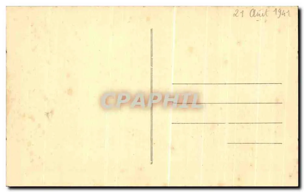 Angers — Palácio de Justiça — Bilhete postal antigo - Verso
