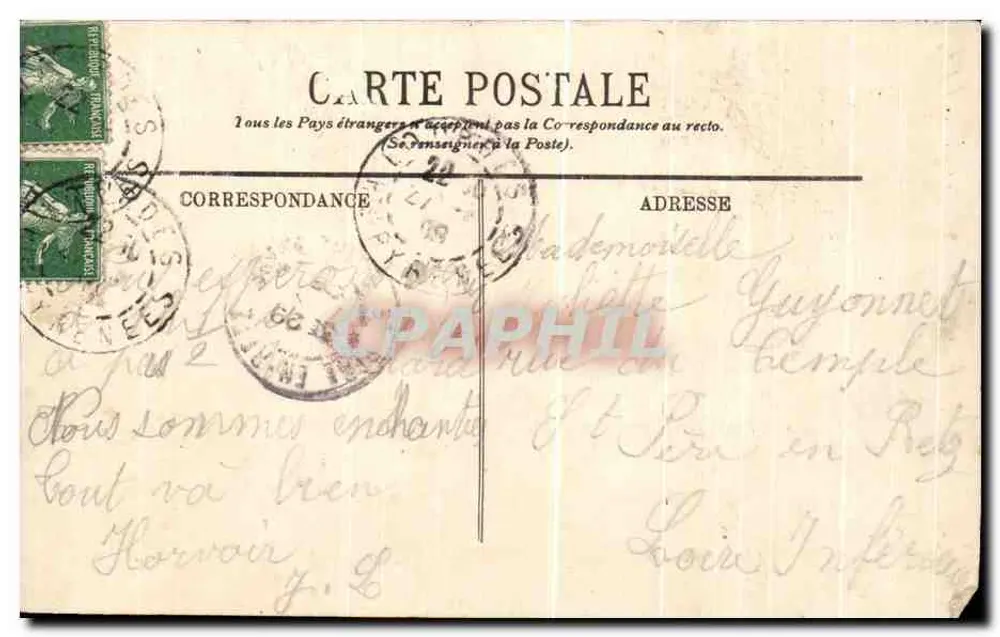 Nossa Senhora de Lourdes — Jubileu de Bernadette 1858-1908 — Lourdes - Verso
