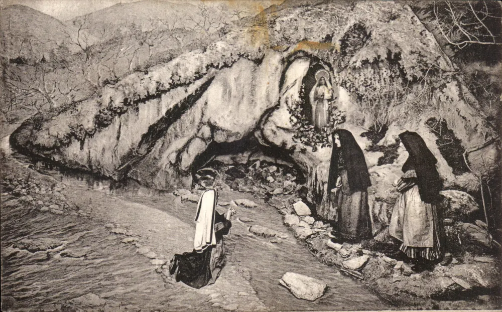 Aparecimento da Virgem para Bernadette — A Imaculada Conceição — Editor: Straubour - Frente