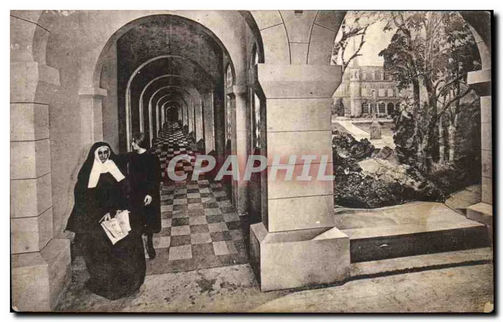 Bernadette (em Religião Irmã Maria Bernard) no convento Saint-Gildard em Nevers — Dr. Albaigien dos Artes Fotográficas, Strasbourg - Frente