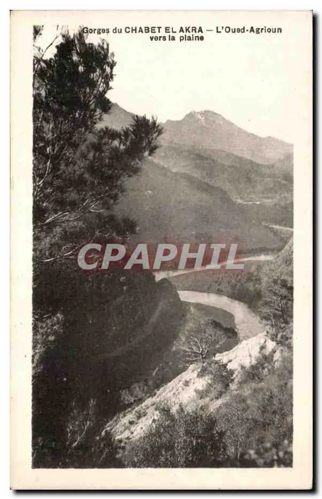 Gorges du CHABET EL AKRA — Der Oued-Agrioun Richtung Ebene — MYL, Verlag Bovade - Vorderseite