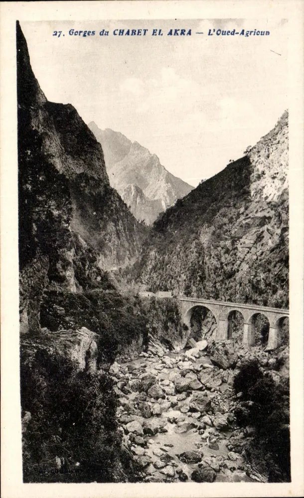 Schluchten von CHABET EL AKRA — L'Oued-Agricoun — Edition MYL - Bougie - Vorderseite