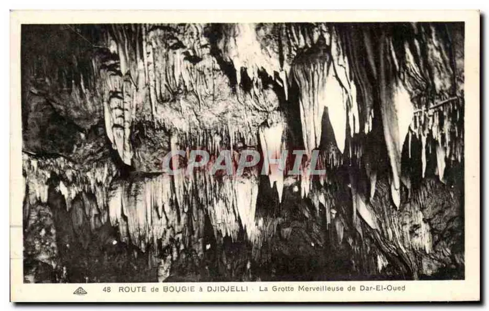 Wunderhöhle von Dar-El-Oued — Route von Bougie nach Djidjelli — Verlag: A. Straeboury - Vorderseite