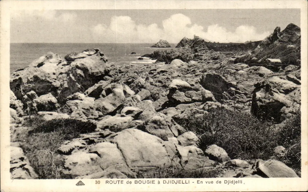 Route von Bougie nach Djidjelli — Blick auf Djidjelli — Verlag A.A. (Nr. 30) - Vorderseite