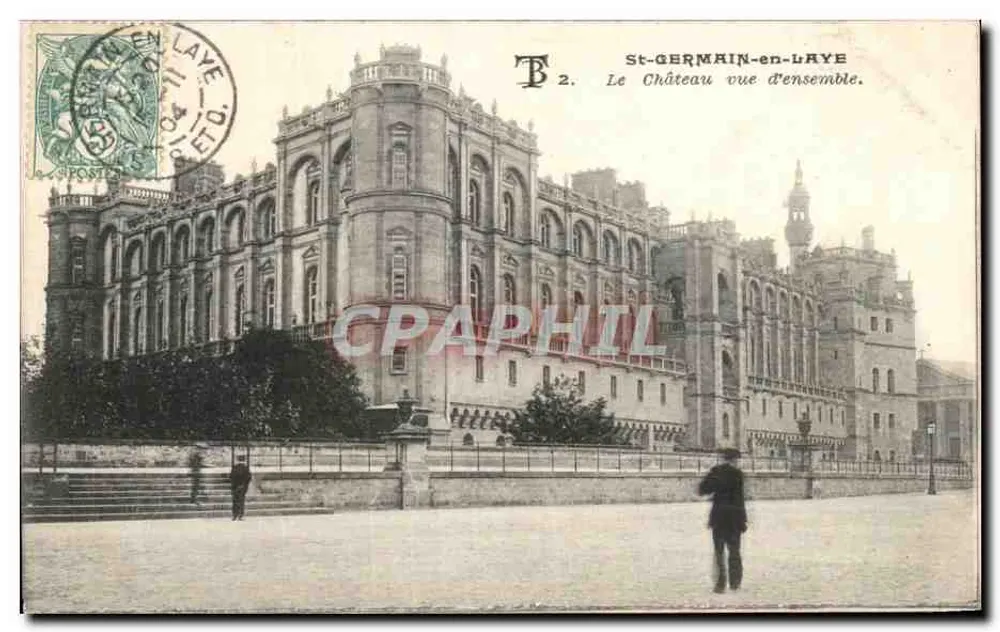 St-GERMAIN-en-LAYE — O Castelo vista geral — T. 2. — Editor: T. 2. - Frente