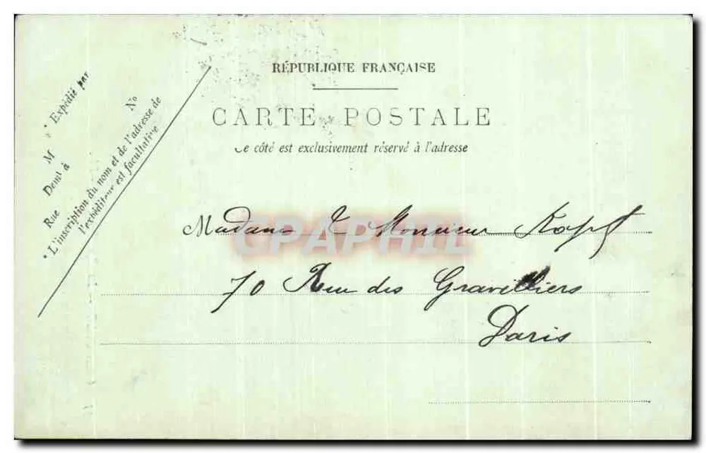 Grenoble — A Rue Guy-Pape — Editor L.E. n°35 - Verso
