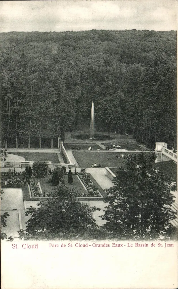St. Cloud — Park von St. Cloud — Große Wasser — Bassin von St. Jean — Edition Trilanon, Nr. 1740 - Vorderseite