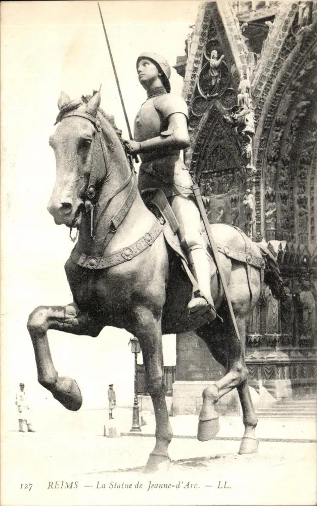 Reims — Die Statue von Jeanne d'Arc — LL. n°127 - Vorderseite