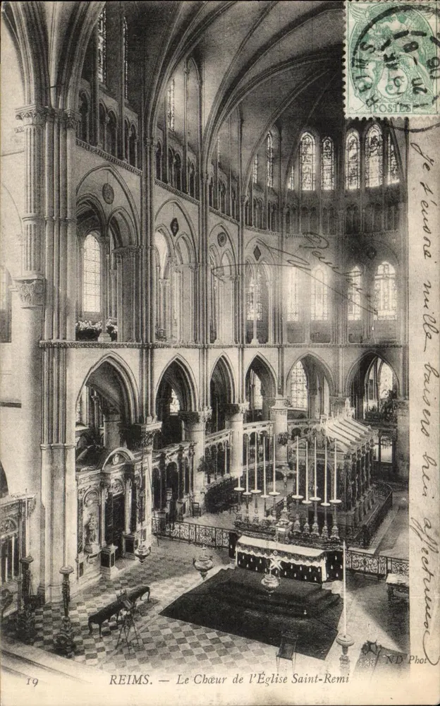 Reims — O Cúrio da Igreja de São Remígio — ND Phot, n°19 - Frente