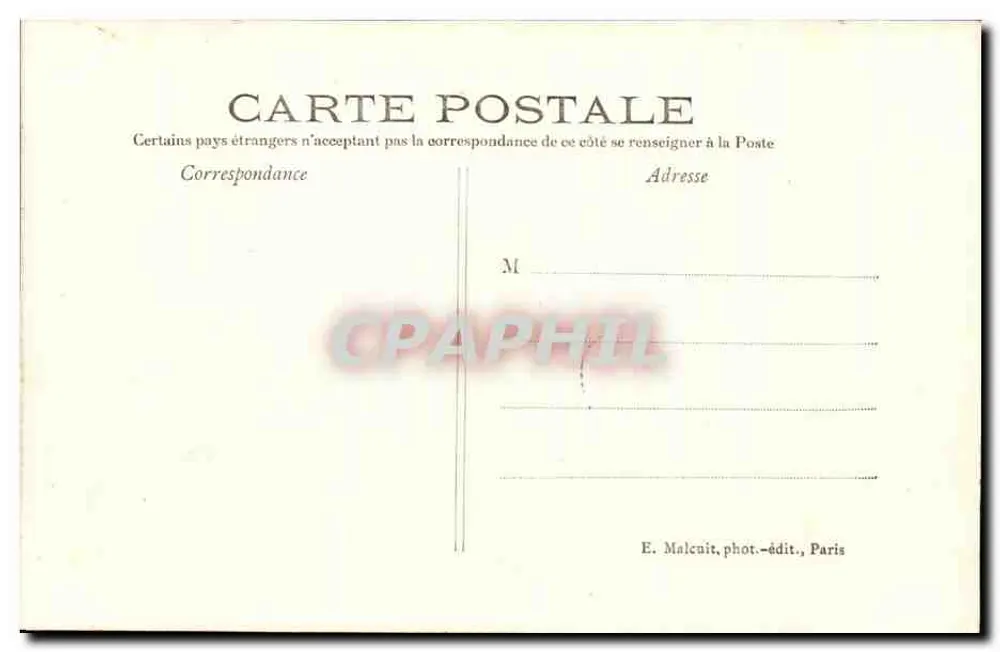 Vincennes — Vista Geral — E.M. n°277 - Verso