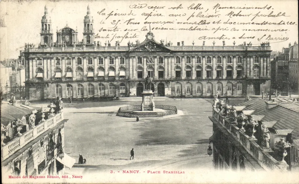 NANCY — Praça Stanislas — Casa dos Lojas Reunidas, edição Nancy, n°3 - Frente