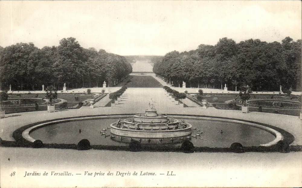 Gärten von Versailles — Ansicht vom Treppenaufgang von Latone — LL. - Vorderseite