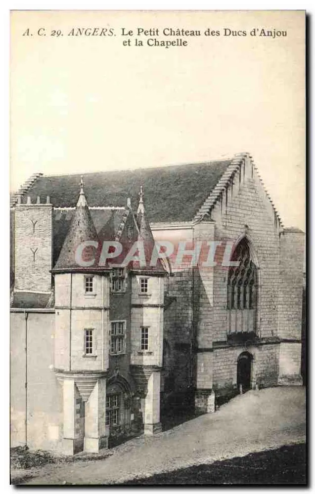 Angers — Ansicht des Kleinen Schlosses der Herzöge von Anjou und der Kapelle — A.C. 29 - Vorderseite