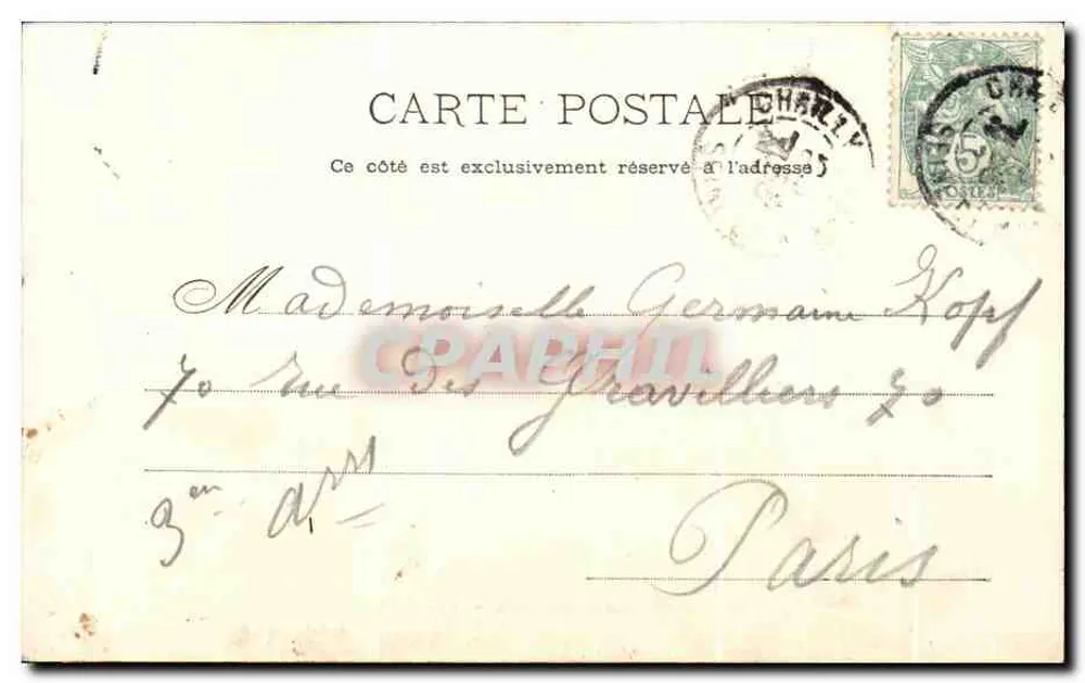 Fontainebleau-Barbizon — O Elefante — A. Siron, fot.-edit., Barbizon (S.-et-M.) - Verso
