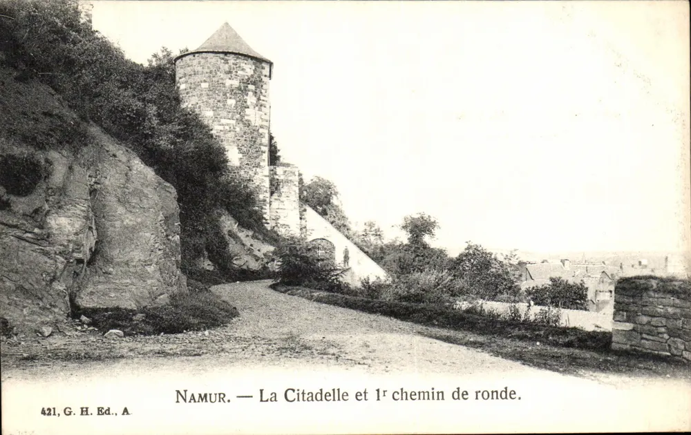Namur — Die Citadel und erste Promenade — G. H. Ed. A, n° 421 - Vorderseite